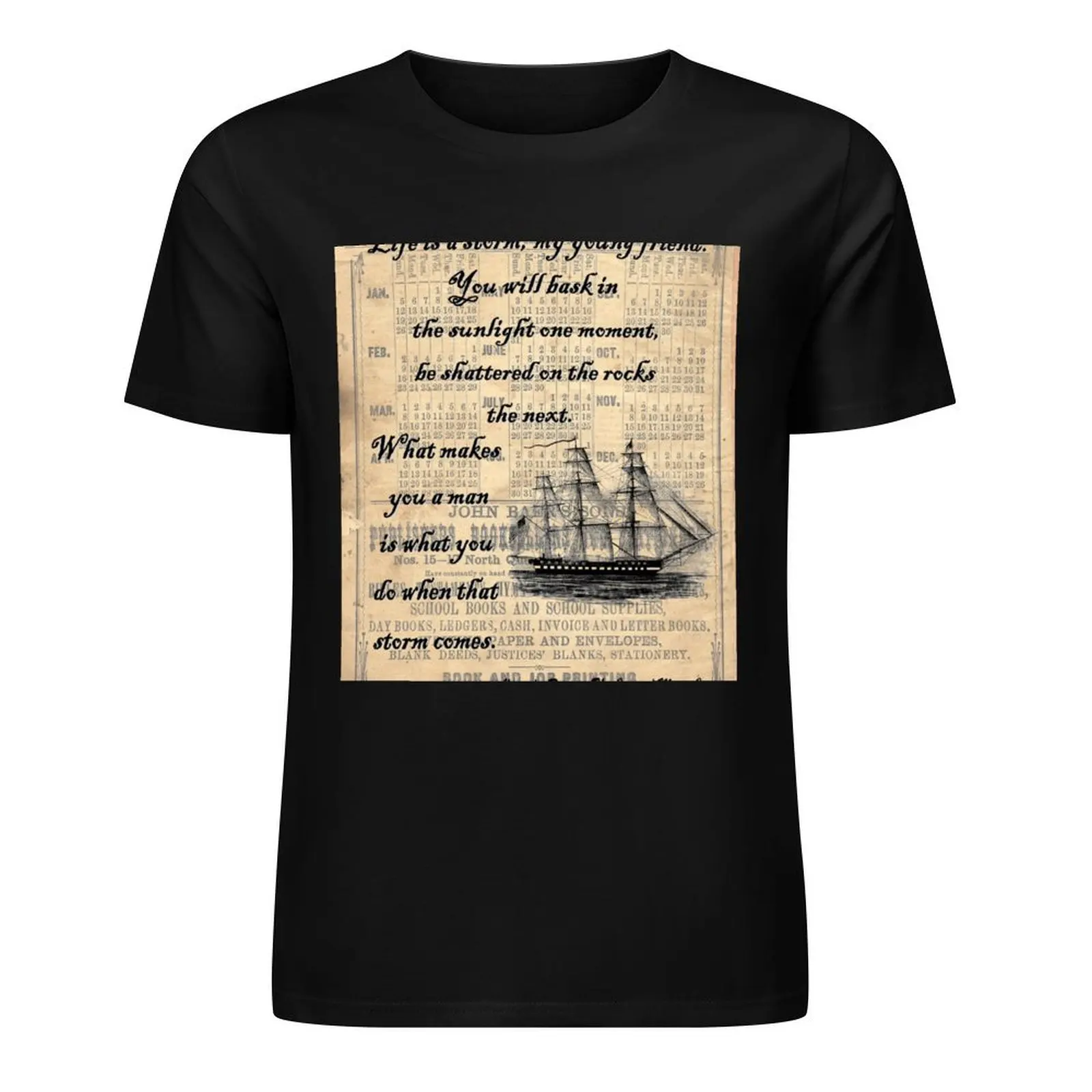 Мужская футболка с надписью «Count of Monte Христо Storm»