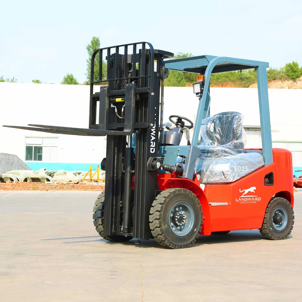 Wózek widłowy hydrauliczny do silnika Diesla 3 tony 5 ton CE/EPA z pozycjonerem widelców i przesuwnikiem bocznym, wózek magazynowy, możliwość dostosowania