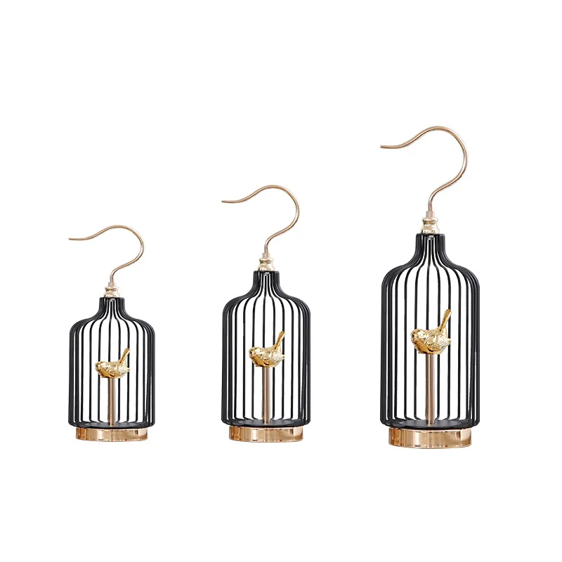 

Birdcage home ornament high-end sense creative retro living room study metal
