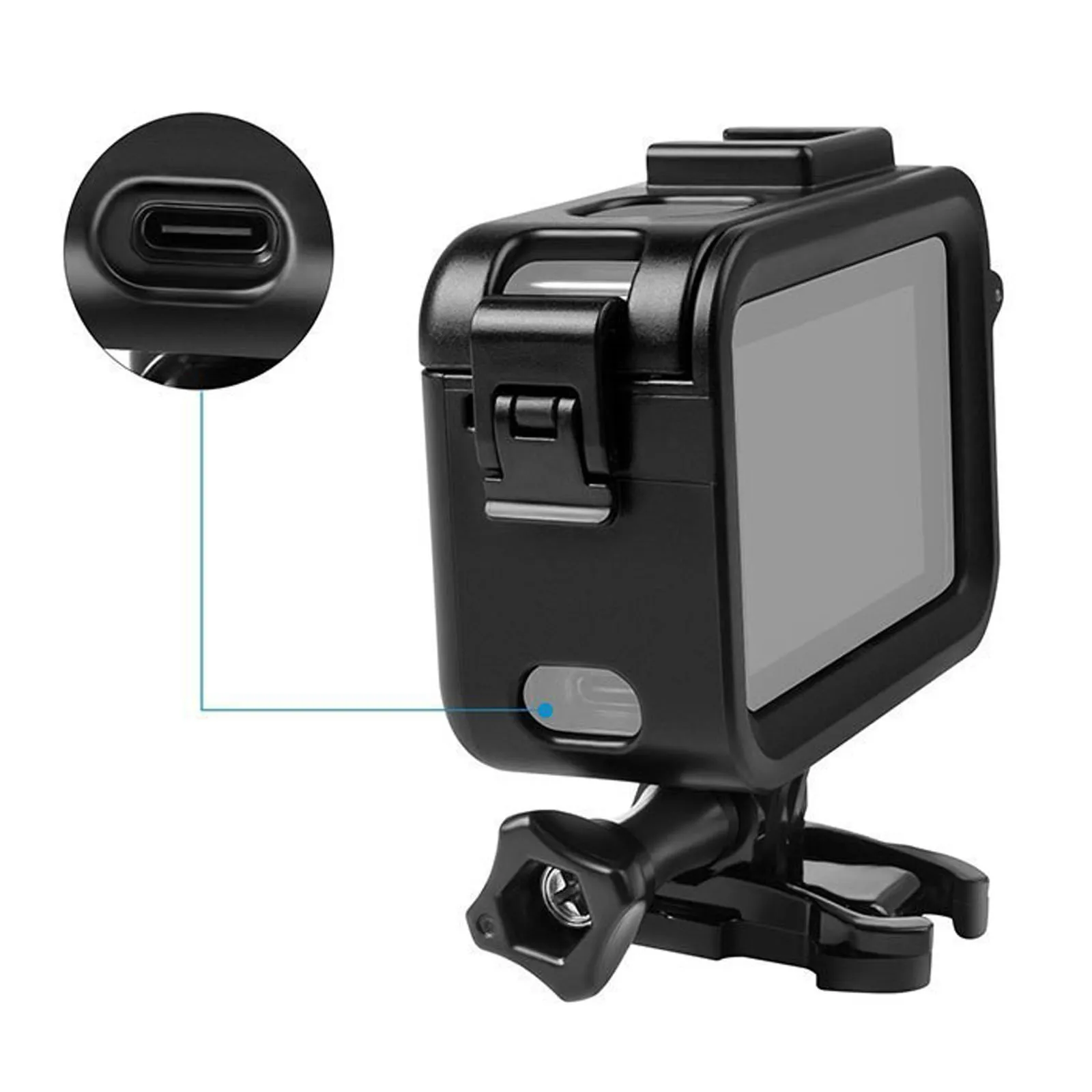 Plastics Cold Shoe Mount Buckle Frame Case Cover Shell for GoPro Hero 9 10 11 12 13 Camera