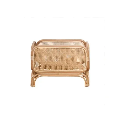 Factory Direct 2026 Rattan Plant Pot Stand Shelf Indoor Flower Pot Decoration Double Flower Stand Art Pots Decorative Basket g