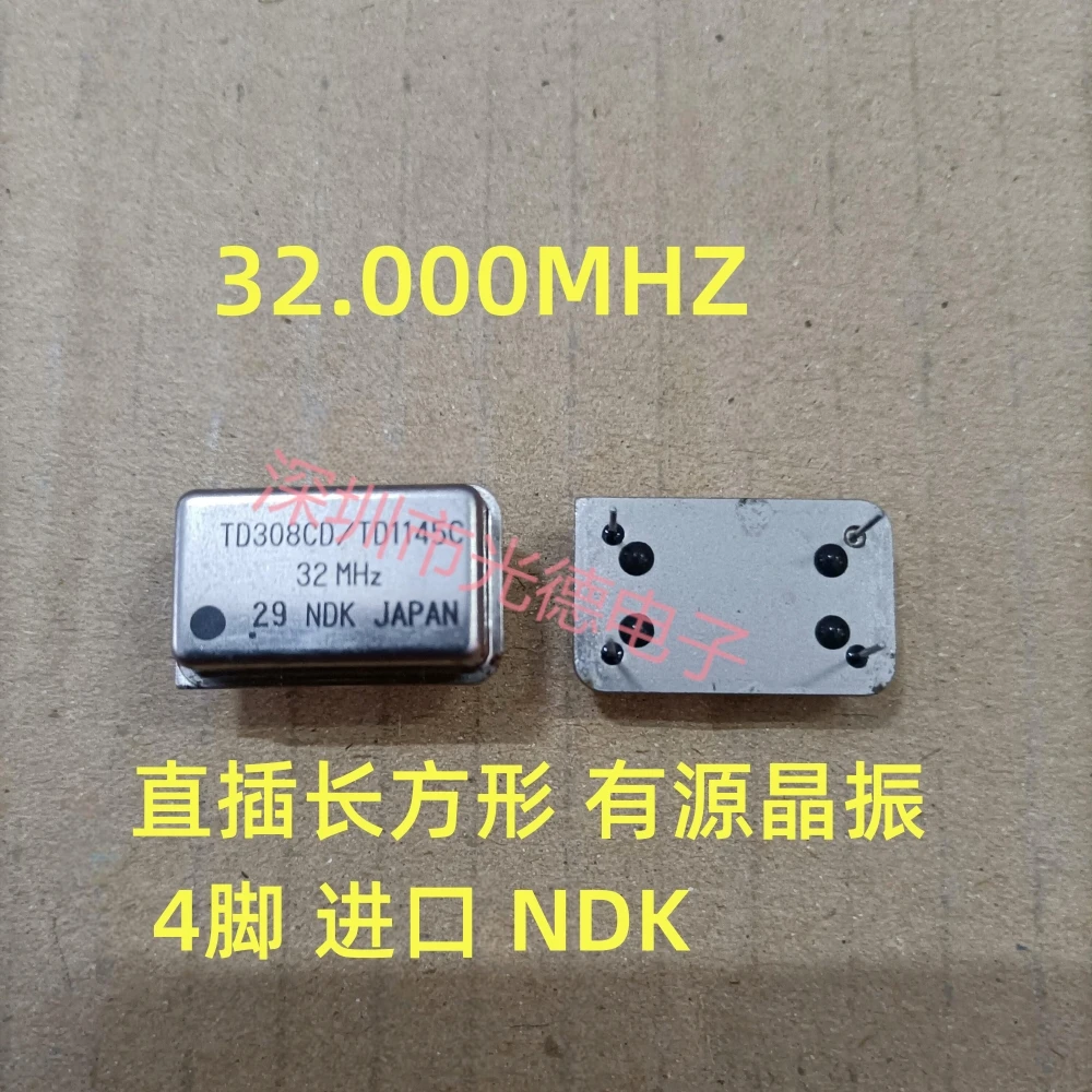 

10pcs/ imported clock full-size in-line active crystal 32M 32MHZ 32.000MHZ rectangular 4-pin