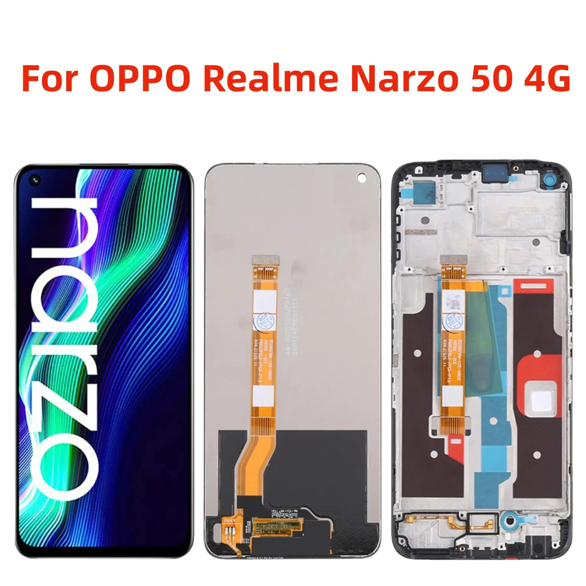 

Original 6.6" For OPPO Realme Narzo 50 4G RMX3286 LCD Display Touch Screen Digitizer Assembly