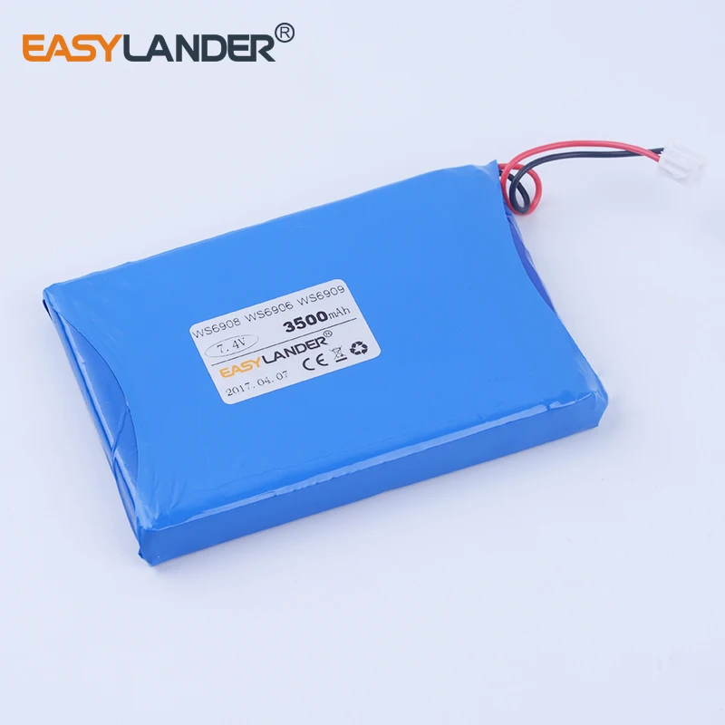 7.4V 3500mAh Li polymer battery For satlink WS6902 WS6905 WS6908 WS6909 WS6906 WS6912 WS6922 WS6925 WS6926 WS6939 WS6965 WS6966