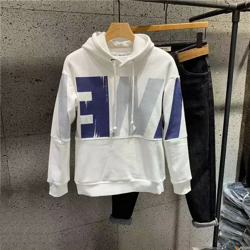 

Harajuku Fashion Warm Autumn Male Hoodie High Quality Sweat Shirt Clothing Deals Luxury Korean Style Emo Men's Hooded Sweatshirt