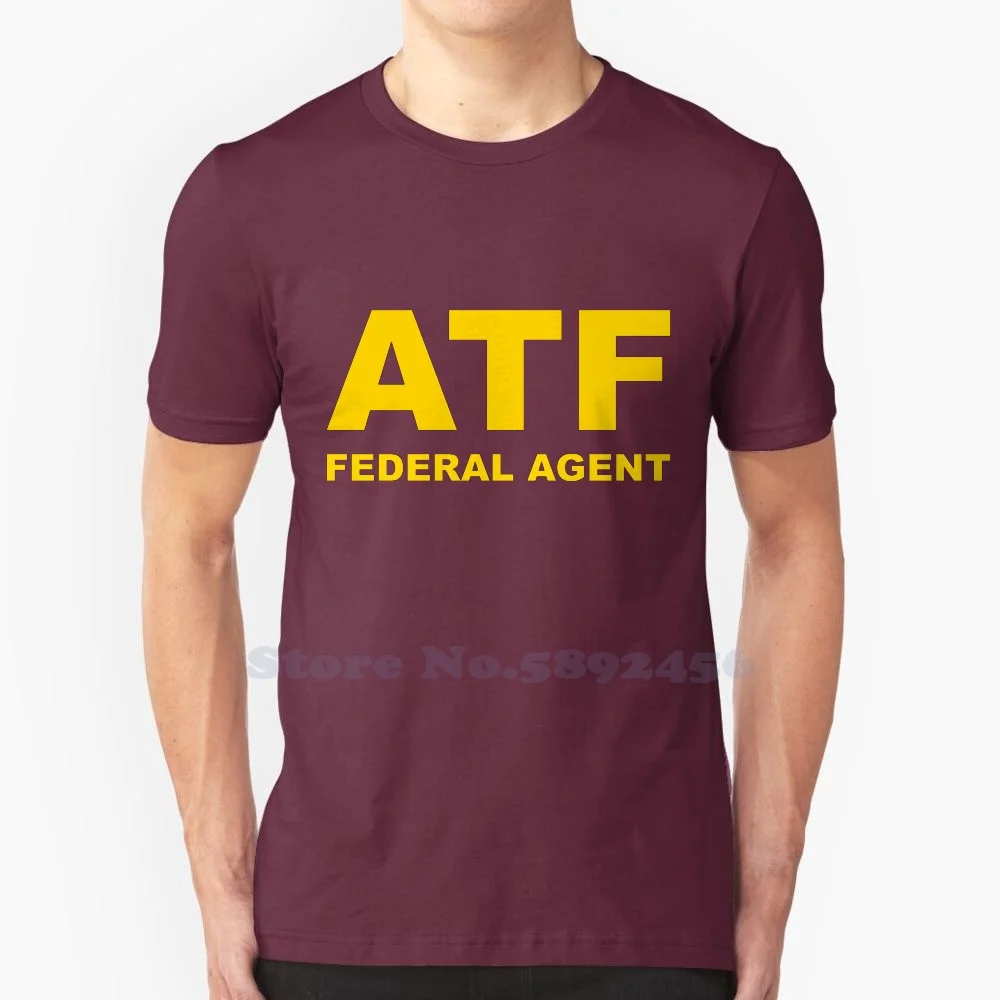 Atf Federal Agent 100% cotton T-Shirt Men And Women