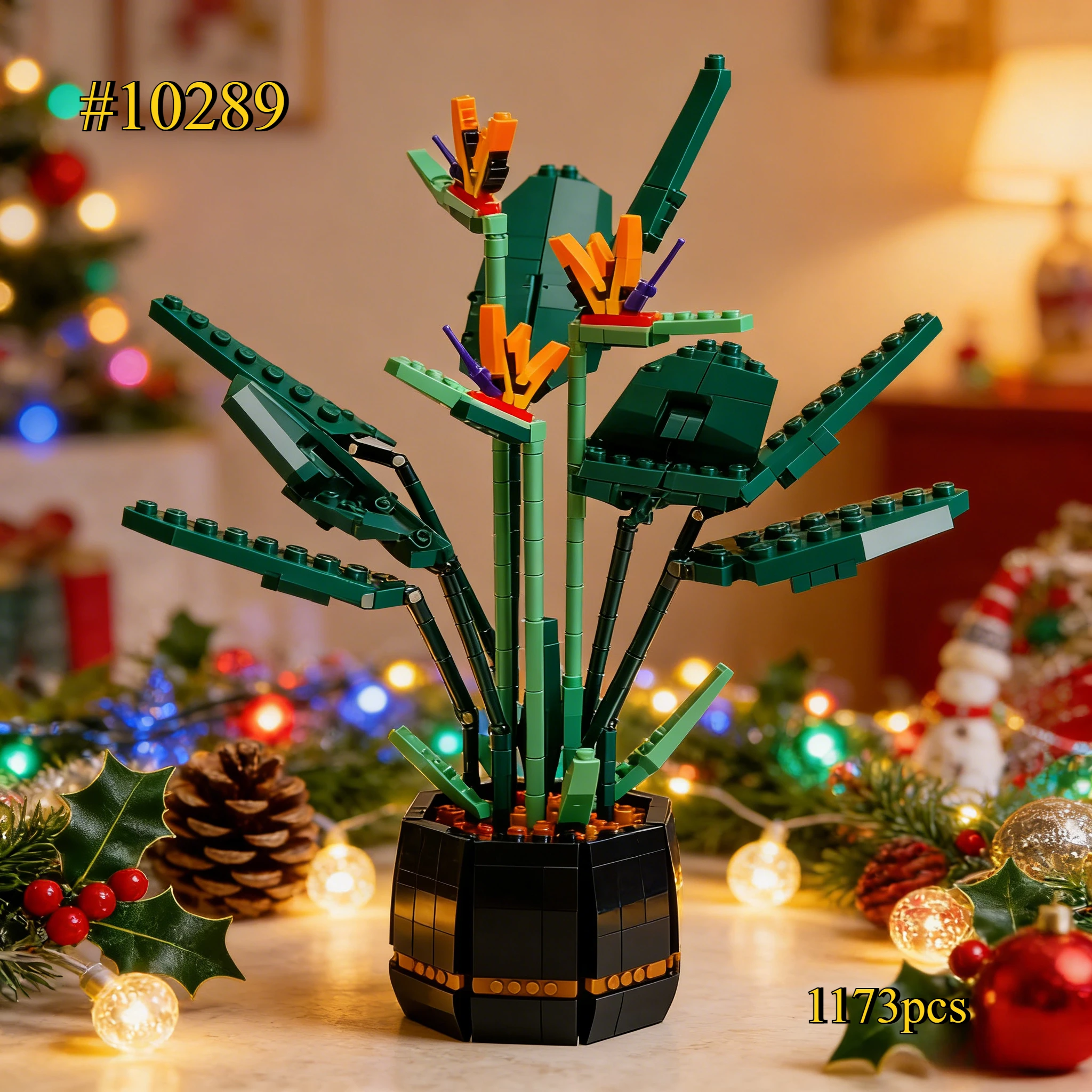 Conjunto de Blocos de Montar Bouquet de Rosas 10289, Brinquedos de Tijolos de Pedra para Crianças, DIY, Presente de Feriado para Namorada