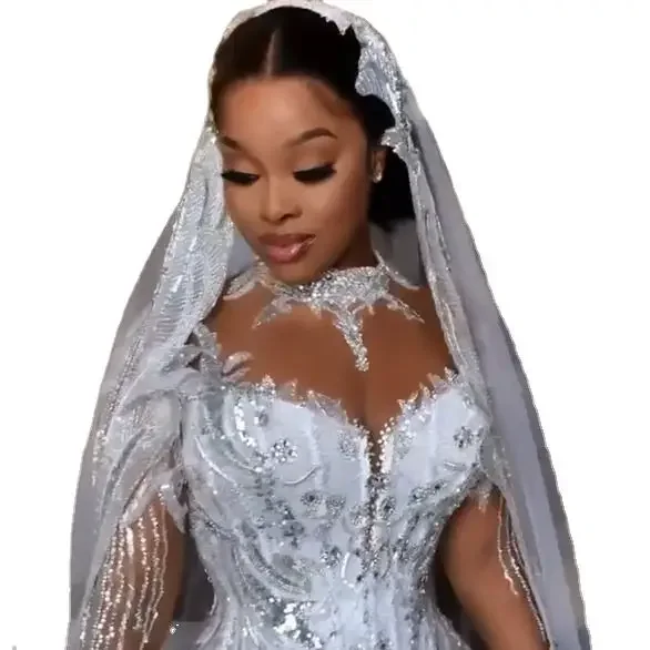 Customized New Fashion High Quality Customize For You Puffy Women Custom Made Bridal Bride Wedding Dress 2025
