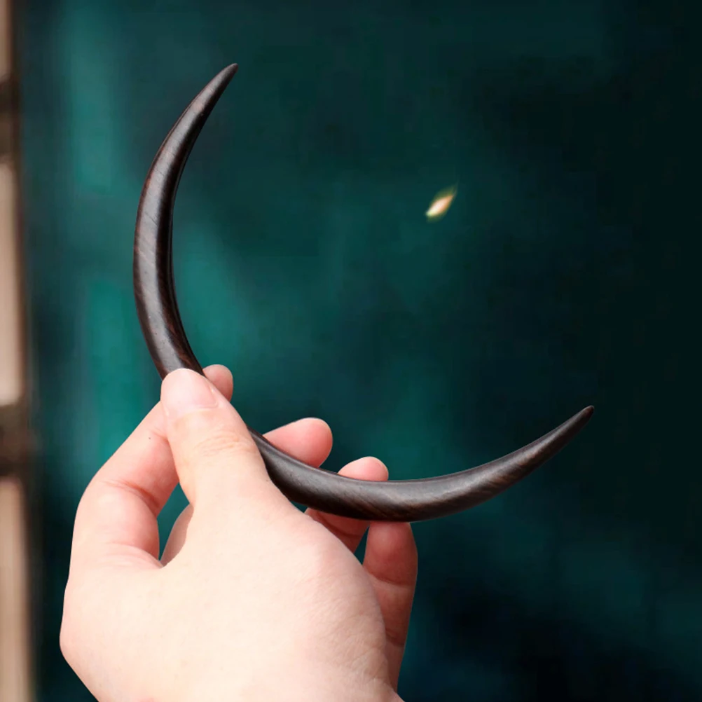 

Women Buns Fork Shangxuanyue Hairpin Retro Accessories Decorative Pins Light Weight Wooden Material Suitable Daily Wearing