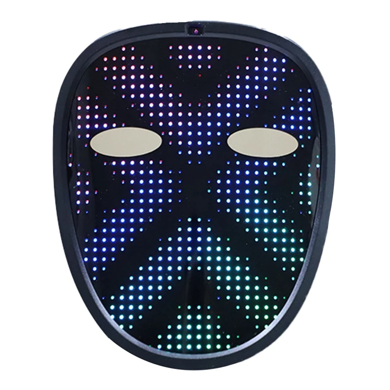 LED Mask For Kid Gesture Sensing Mask Transforming Light Up Face Mask For Halloween, Birthday Party And Masquerade Party