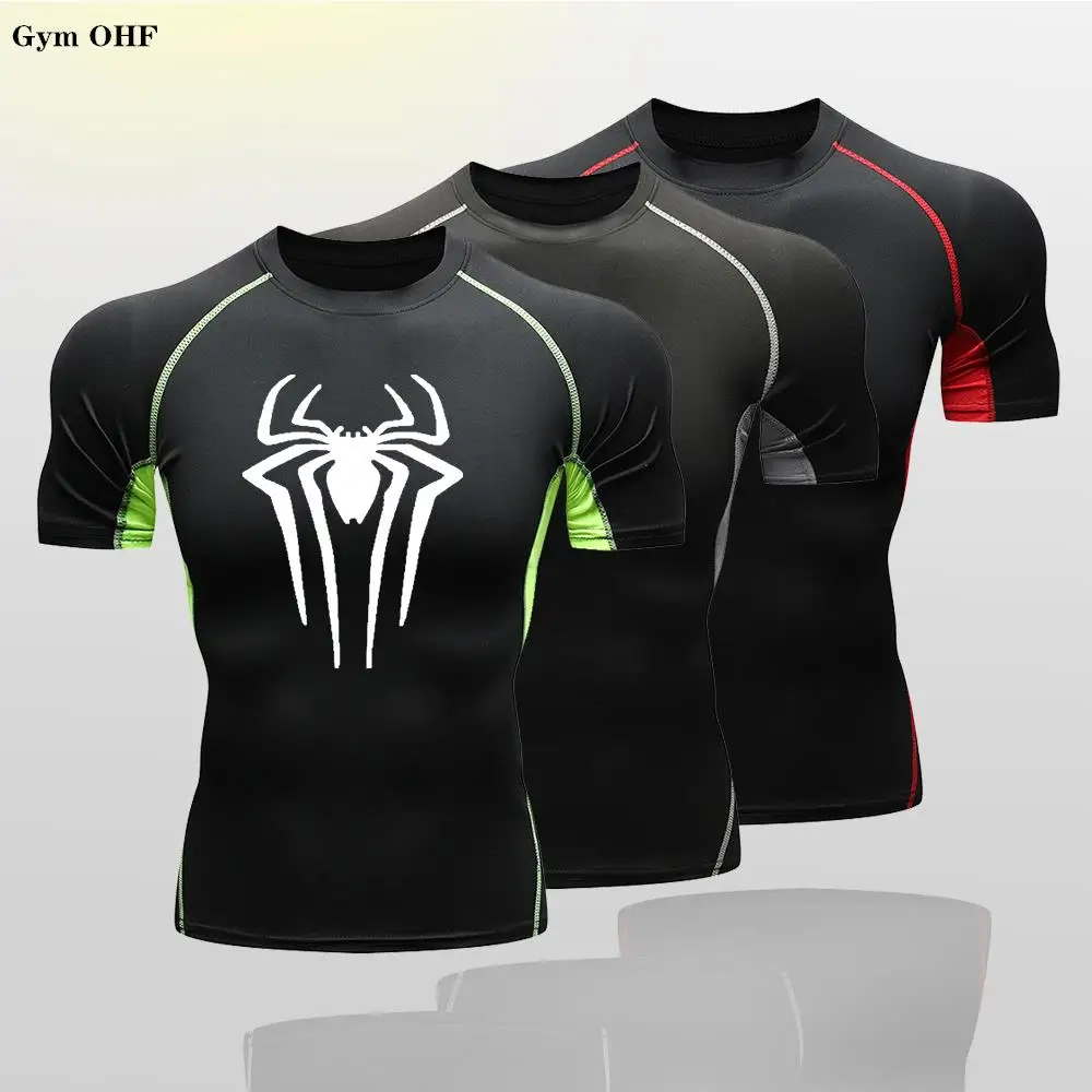 Детская футболка Rashguard боксерские дышащие футболки для мальчиков Спортивная одежда Bjj компрессионные штаны для спортзала фитнеса топы для детей Spi-/Der 2099
