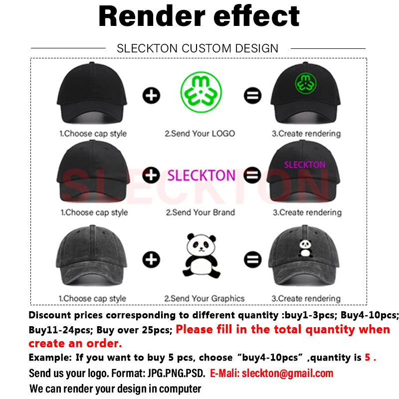 SLECKTON  Custom Logo Baseball Cap for Kids Letter Embroidery DIY Brand Graph Design Summer Hat Children Cap Unisex Wholesale