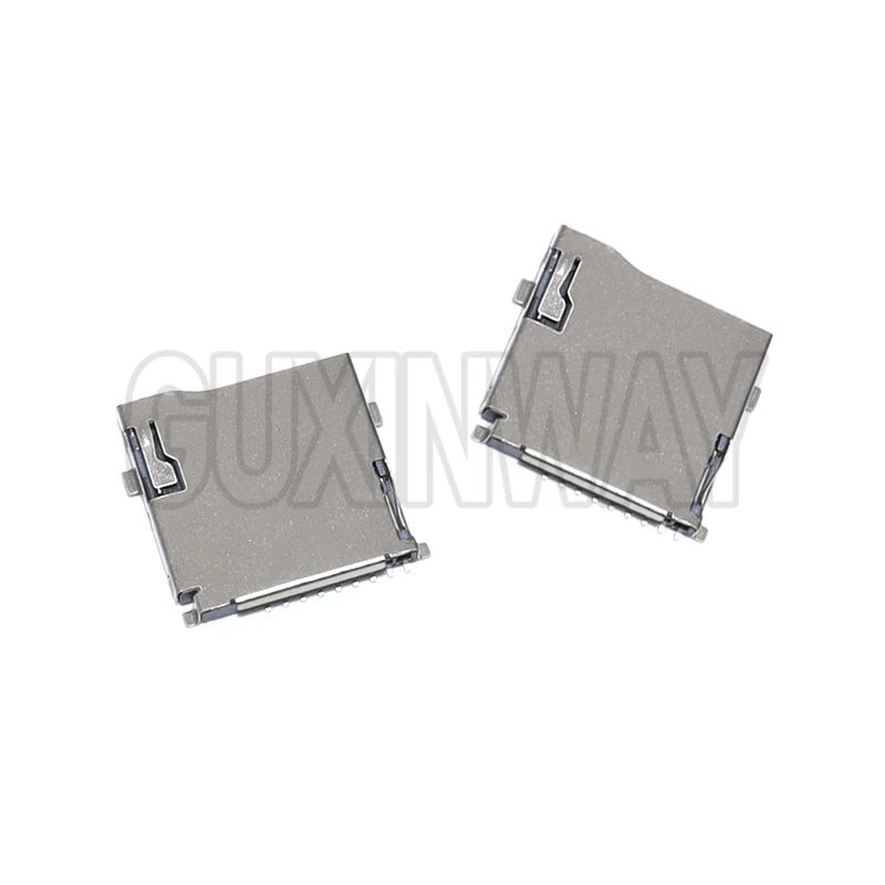 10PCS Size 14*15mm TF Card Deck 9Pin Micro SD Card Slot Connectors Fit For Phone, Tablet, Vehicle Navigation The pop-up