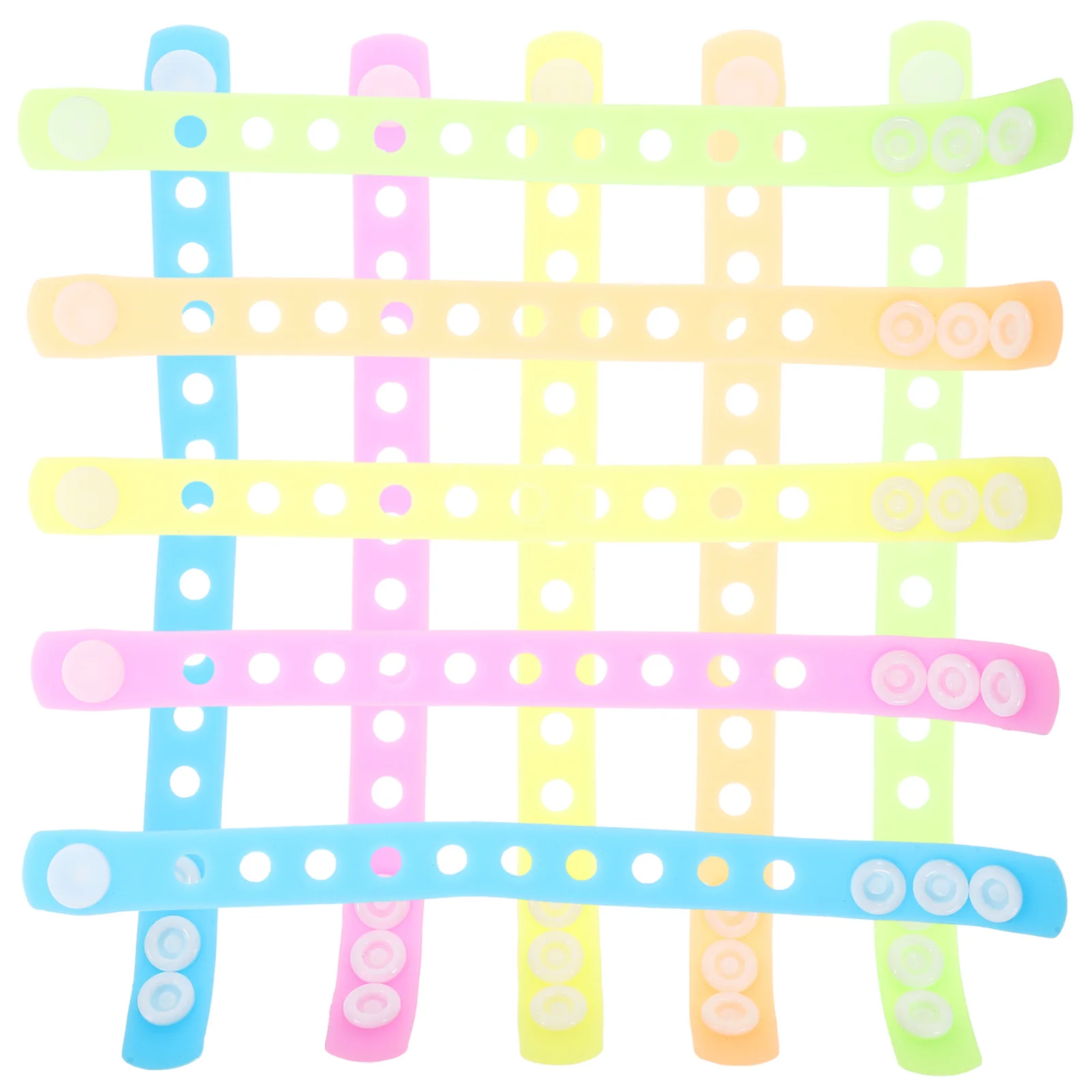 Braccialetti luminosi da polso da 10 pezzi per concerti, bar, festival, corsa notturna, braccialetti luminosi