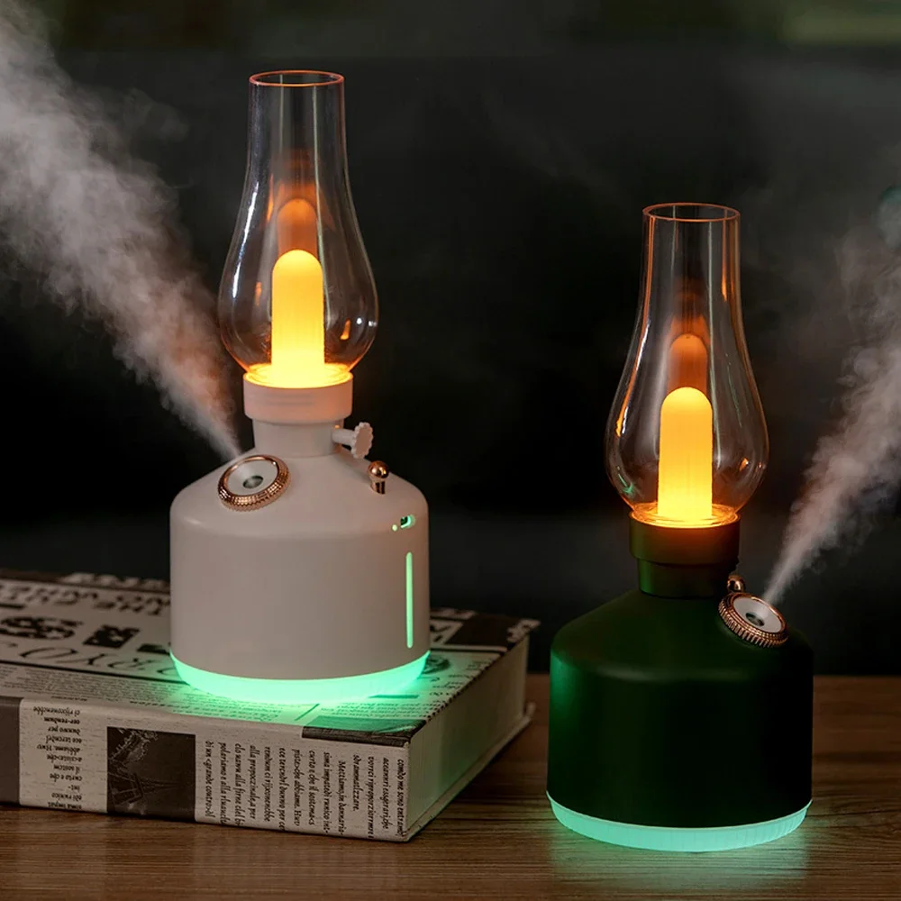 

Electric Cool Mist Humidifier Quiet Ultrasonic Air Humidifier Aromatherapy Diffuser USB Mini Fuel Lamp LED Light