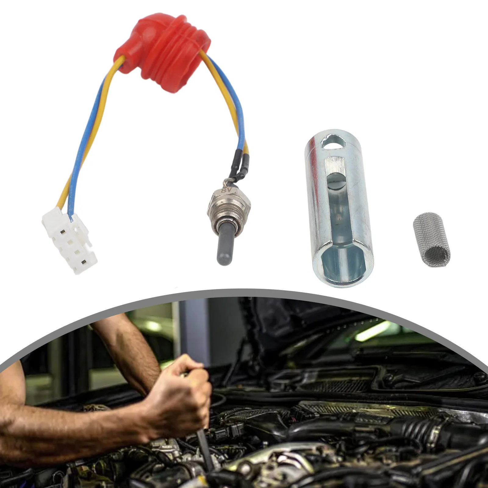 Car Glow Preheating Repair Kit 8V For 2/5/8kW Diesel Auxiliary Heater Silicon Nitride Plastic Car Accessories Tools Car Parts