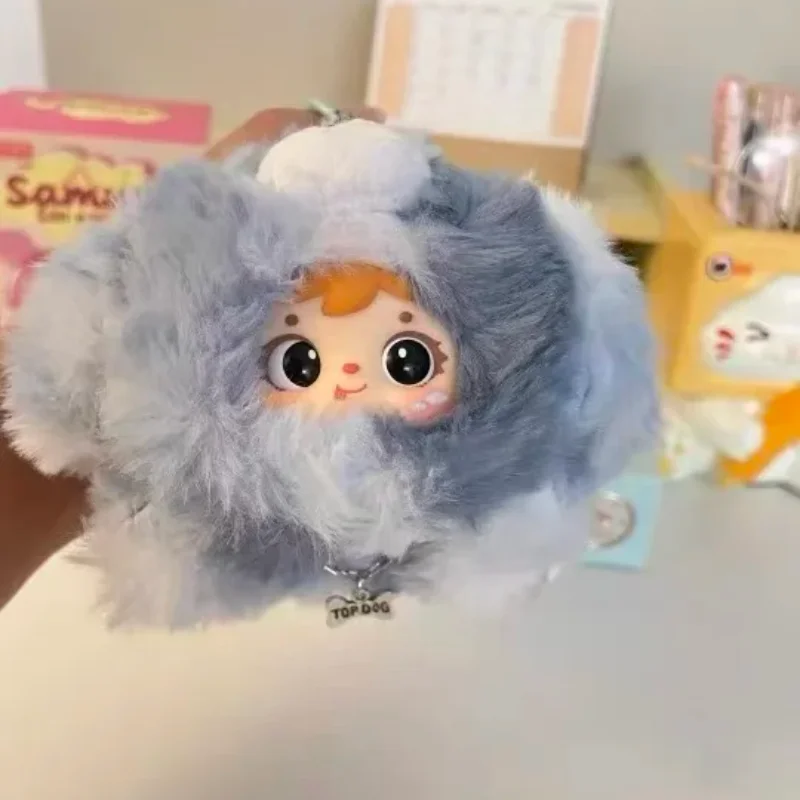 Samuel chiot Be Good Series boîte aveugle vinyle peluche poupée mignon Animal Figure pendentif porte-clés enfants jouets boîte mystère Halloween cadeau