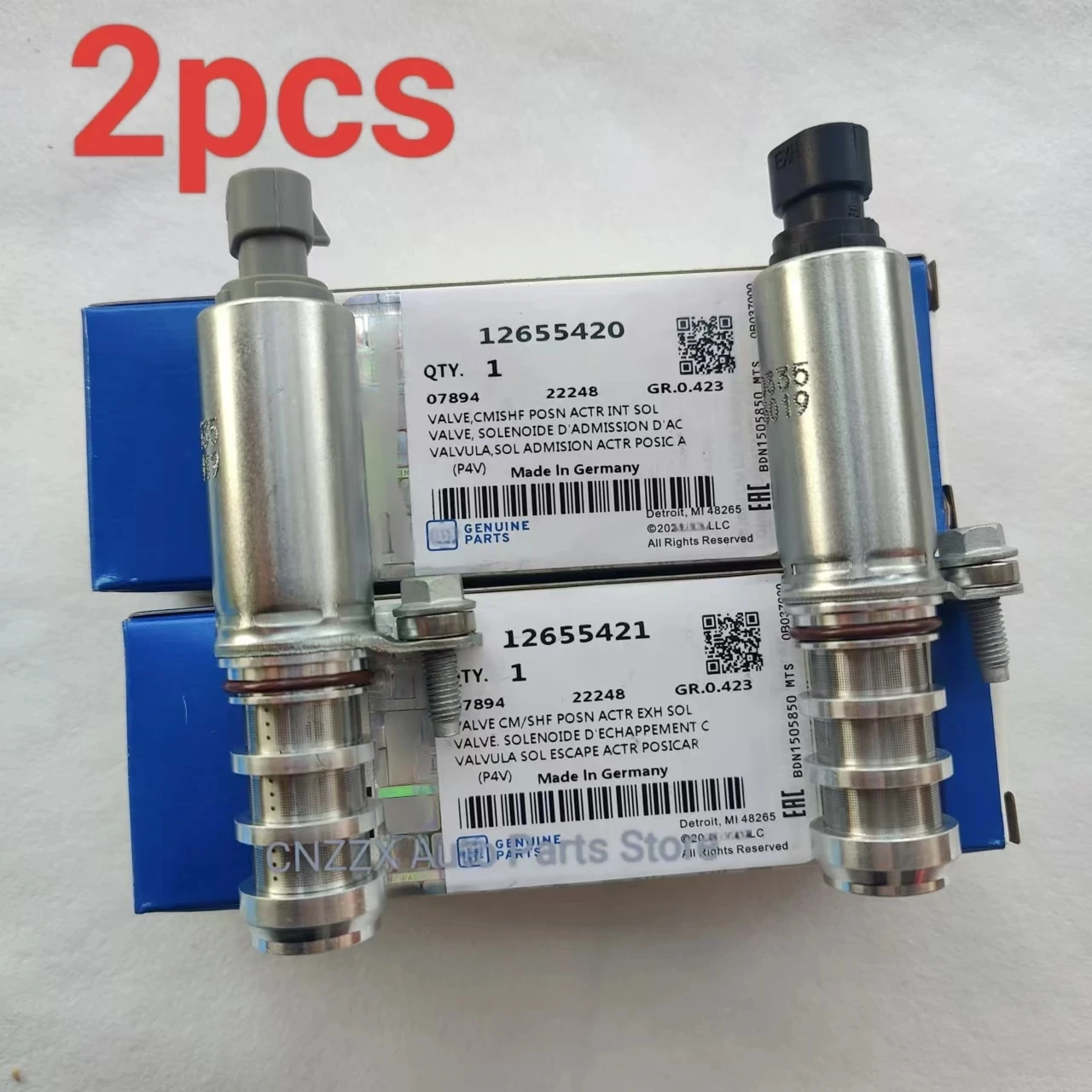 

2PCS OEM 12655420 12655421 Intake & Exhaust Oil- Control Timing Valve For Chevrolet Captiva 2.4 For Malibu Pontiac Buick Regal