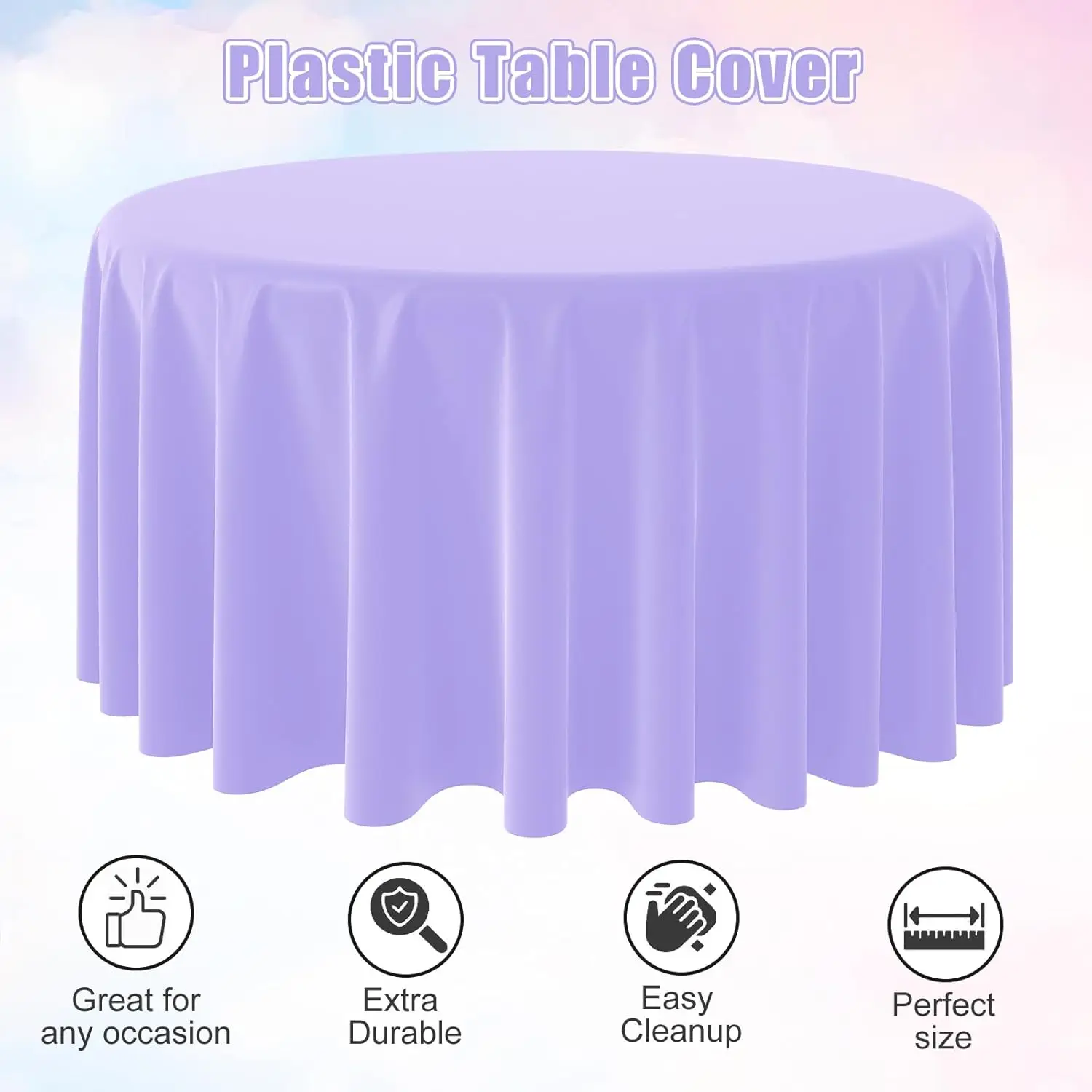 Disposable Round Solid Color T - Table Cloth Disposable บทวิจารณ์และราคา