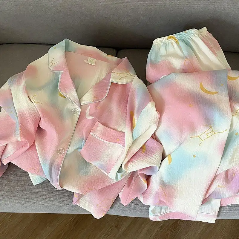 

Новый хит продаж: Женский пижамный комплект «Звезды» – теплые зимние пижамы, модная домашняя одежда, милый и мягкий комплект для сна