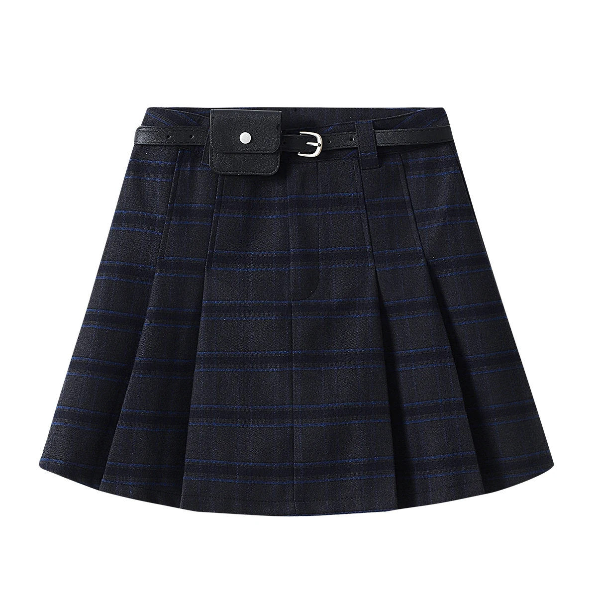 

College Style A-line Pleated Short Skirt Autumn High Waist Temperament Fashion Versatile Half Skirt 2025 New Women's Clothing