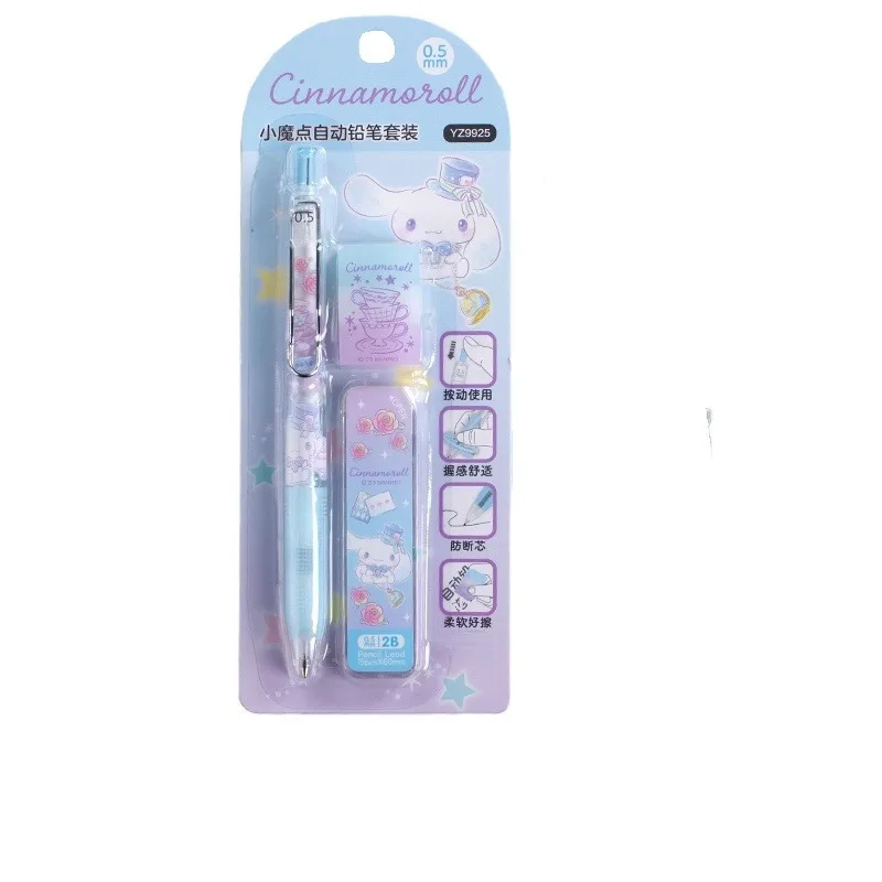 Sanrio My Melody Hello Kitty Kuromi Cinnamoroll automatische potloodset schattige cartoon hoogwaardige 0,5 met loodbriefpapier prijs