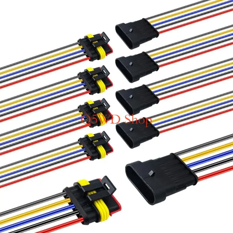 Q5WD 5Pcs Quick Replacement Automotive Connector Easy to Installation