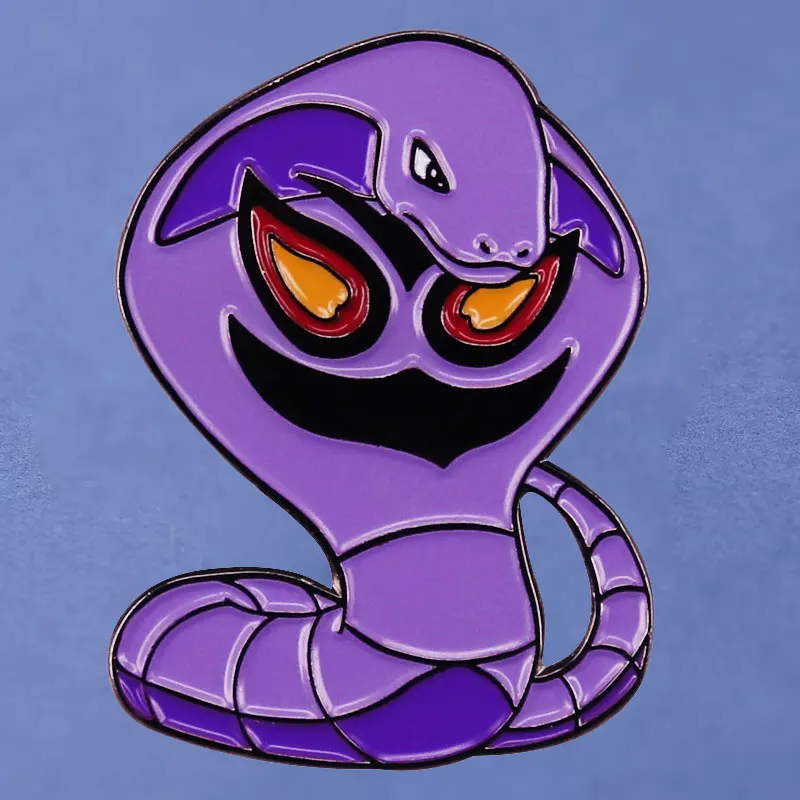 Pokemon Arbok Hard Enamel Pins Collect Kawaii Snake Metal Cartoon Brooch Backpack Hat Bag Collar Lapel Badge