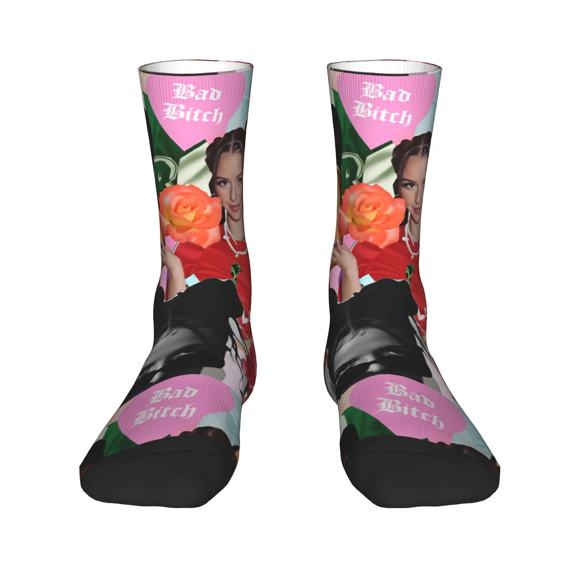 Носки Nina Chuba, забавные чулки, зимние антибактериальные носки для взрослых и мужчин, удобные носки для бега с узором