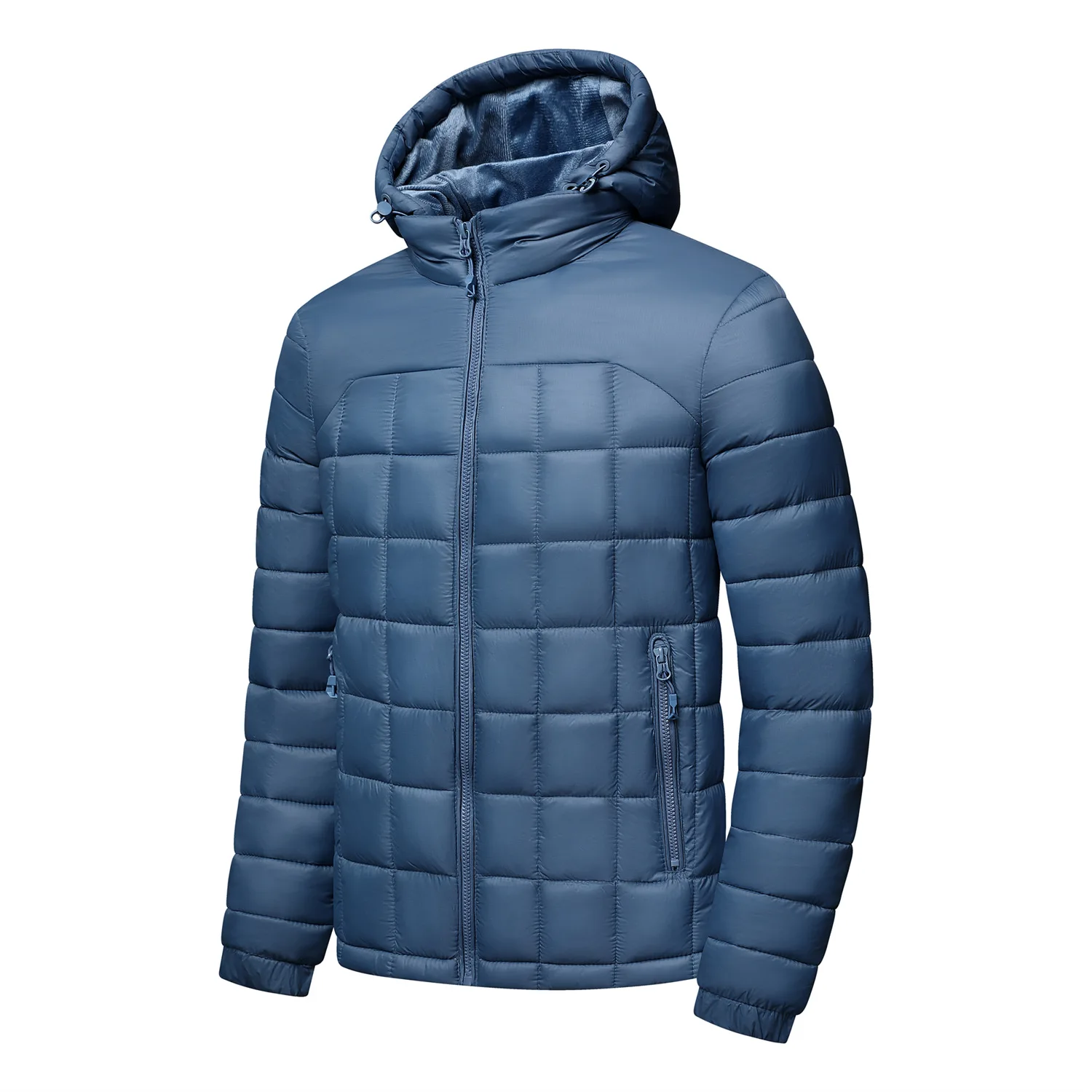 

Men's Lightweight Puffer Jackets Hooded Quilted Down Jacket Insulated Jacket Padded Coat Mens Water-Repellent Male Windbreaker
