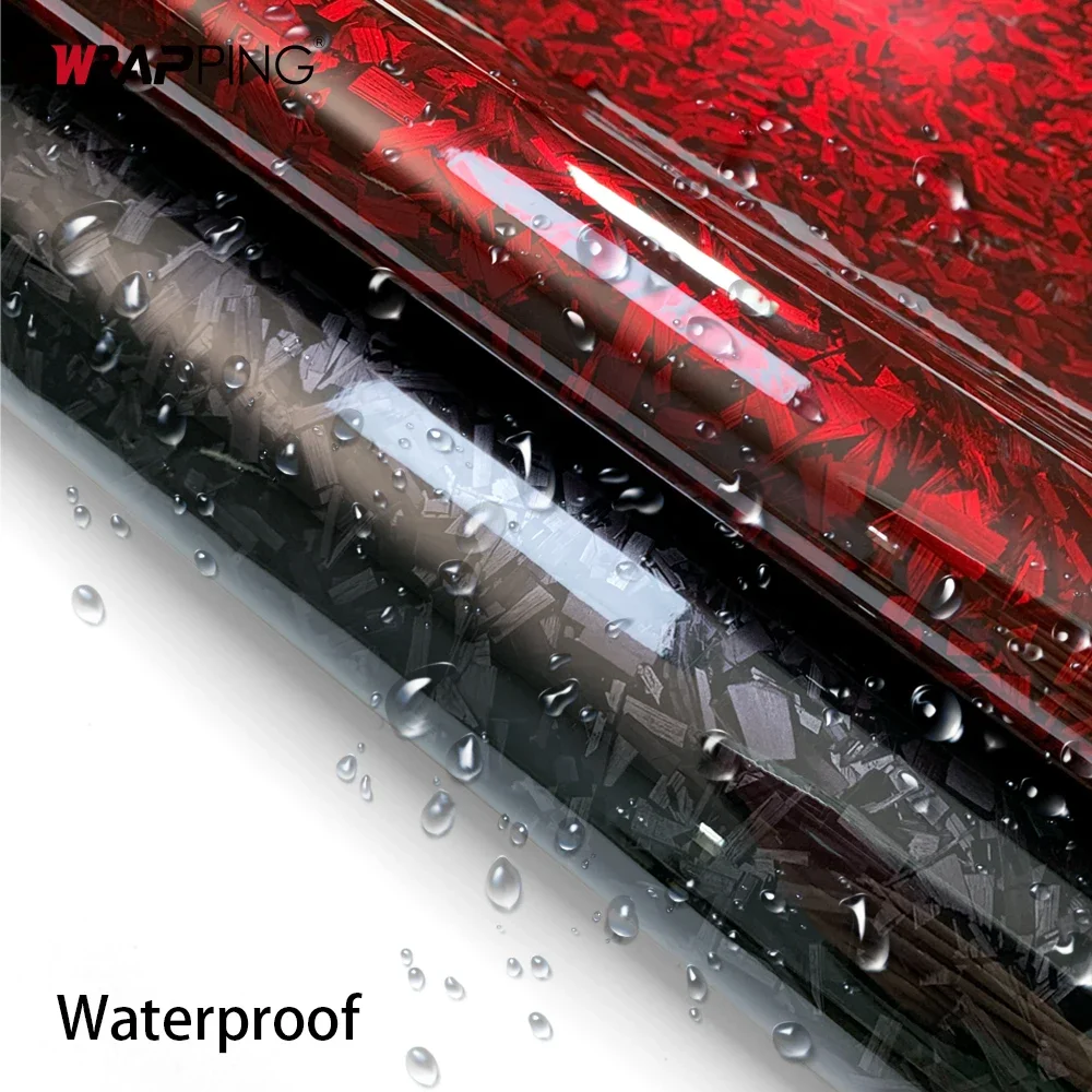 

Car Forging Carbon Films Auto Decals Vinyl Forging Carbon Fiber Film No Bubble Stickers Waterproof Film Car Exterior Stickers