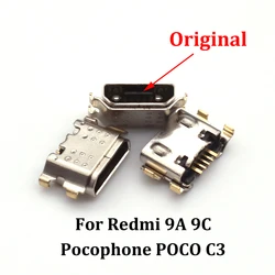 10-100pcs Micro USB Dock Jack Charging Connector For Xiaomi Redmi 9A 9C Pocophone POCO C3 Charger Port Socket Plug