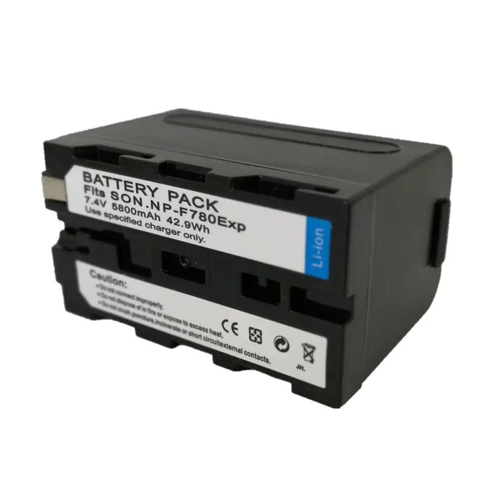 NP-F780 5800มิลลิแอมป์ต่อชั่วโมง F780แบตเตอรี่แบบชาร์จไฟได้ EXP สำหรับ SONY CCD TRV35 TRV940 TRV820 TR41 TRV315 RV100 TRV315 DCR TR7กล้องวิดีโอ