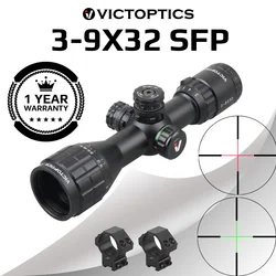 VictOptics C3 3-9x32SFP 1“ Riflescope With Red & Green Illumination Min Focus 3 Yards Ultra Compact Size Fit AR 15 .223 .308