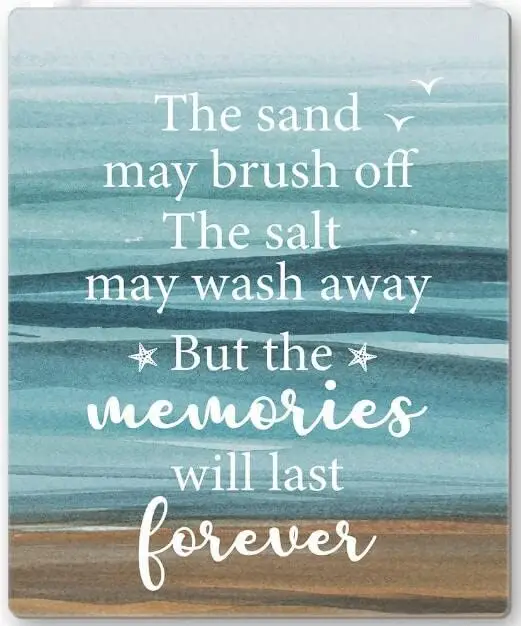 The Sand May Brush Off The Salt May Wash Away Beach House Fun Quotes Aluminum Signs Funny Tin Sign Metal Art Poster Gift Ho sign