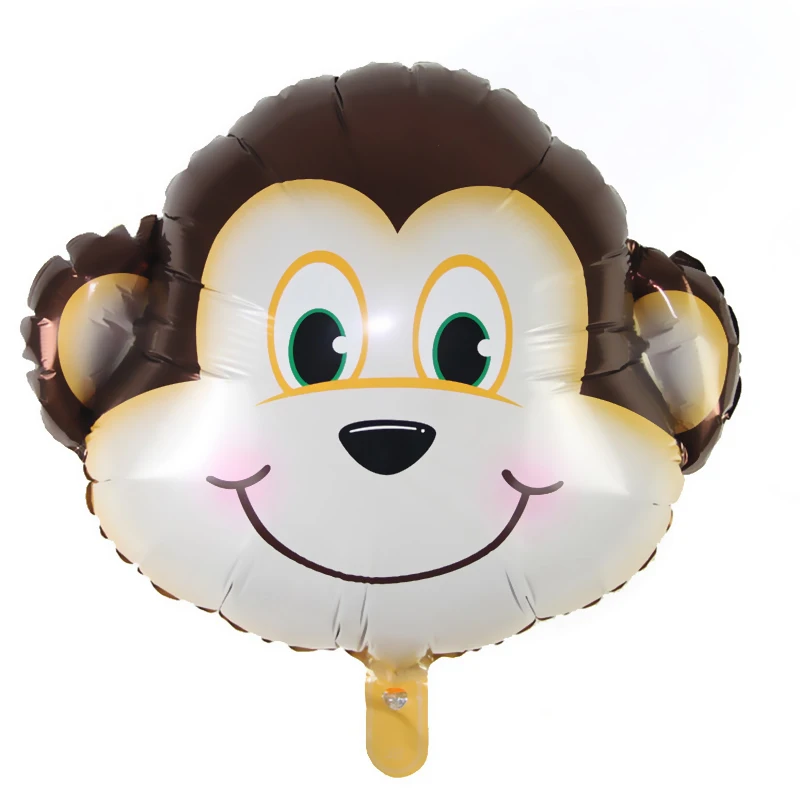 1/5/10pcs Mini Animal Head Foil Balloons Inflatable Air Balloon Happy Birthday Party Decorations Kids Baby Shower Party Supplies