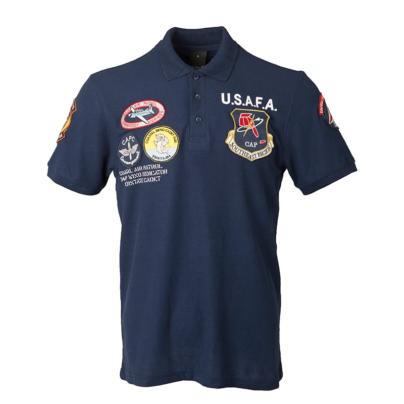 

2025 New Man vintage top gun polo shirt men clothes brands summer short sleeve military air force one top gun army