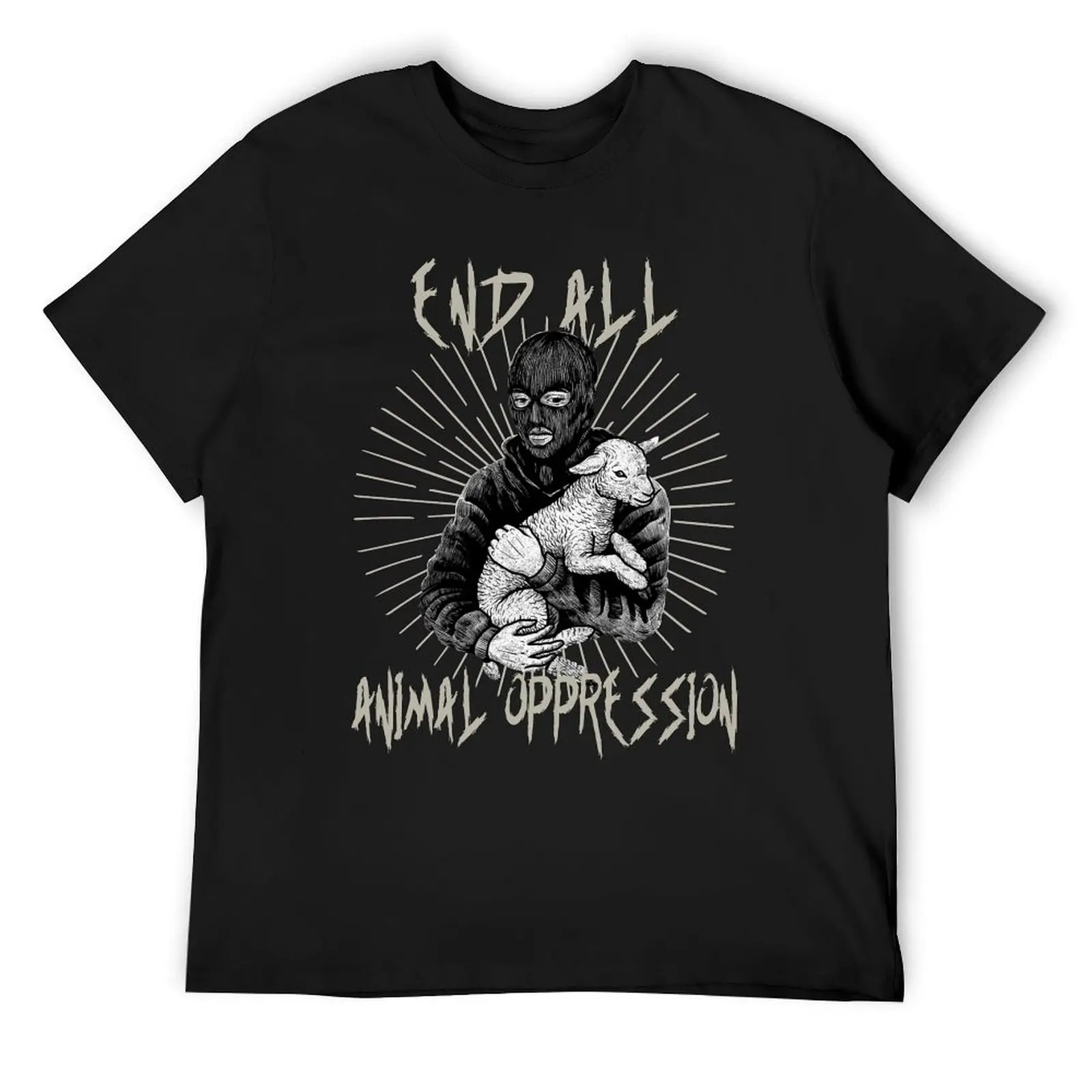 

End All Animal Oppression T-Shirt summer clothes for a boy sweat black t shirts for men