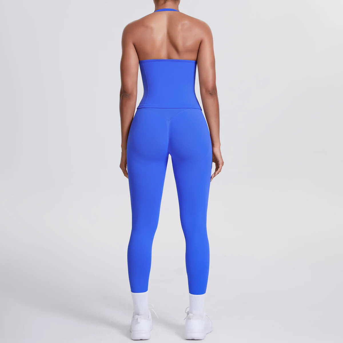 Terno de yoga conjunto esportivo ginásio sem costura sutiã esportivo de alto impacto feminino cintura alta e quadris apertados pêssego nádegas calças das mulheres sportswea