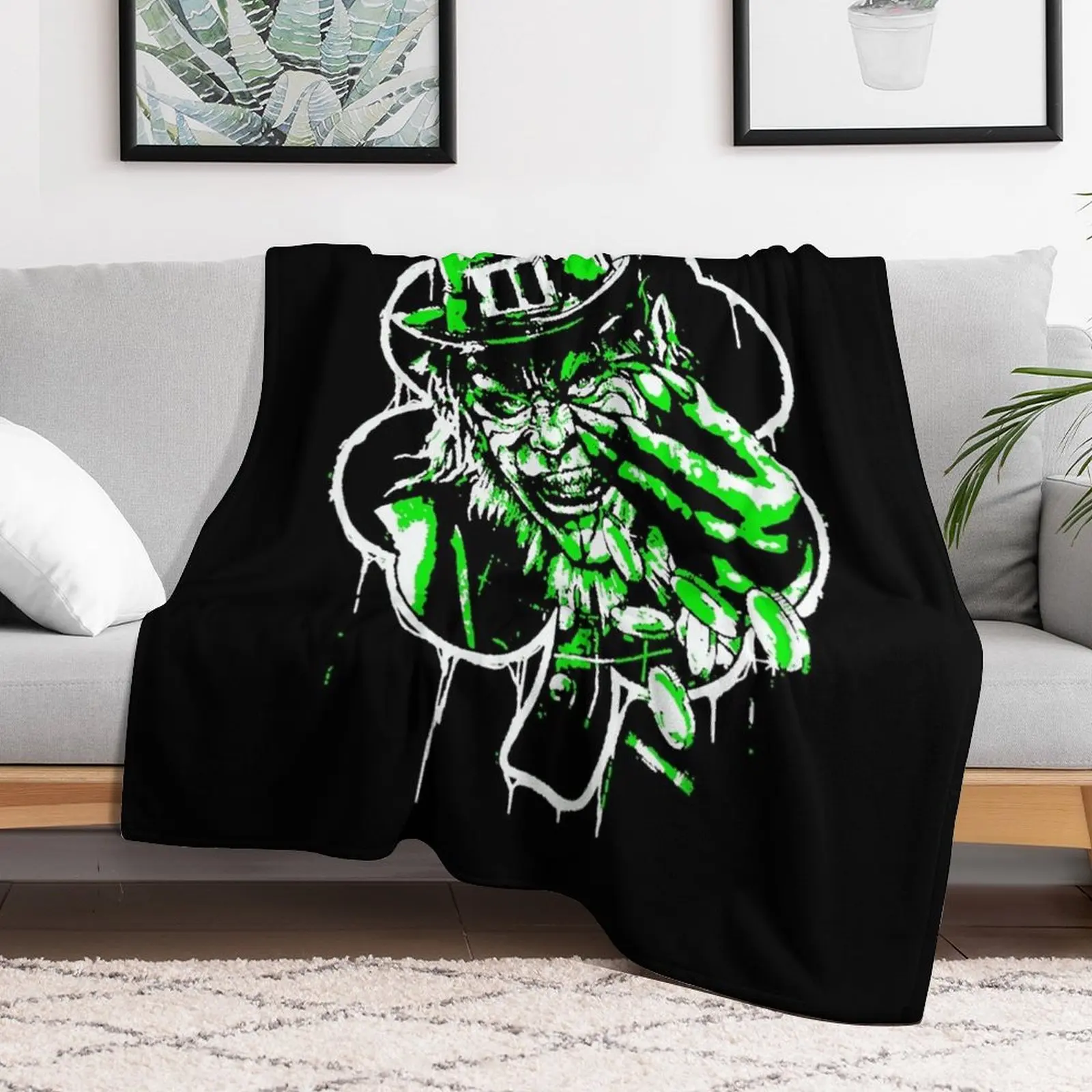 Day Gifts Leprechaun Movie Neflix Cute Fans Throw Blanket