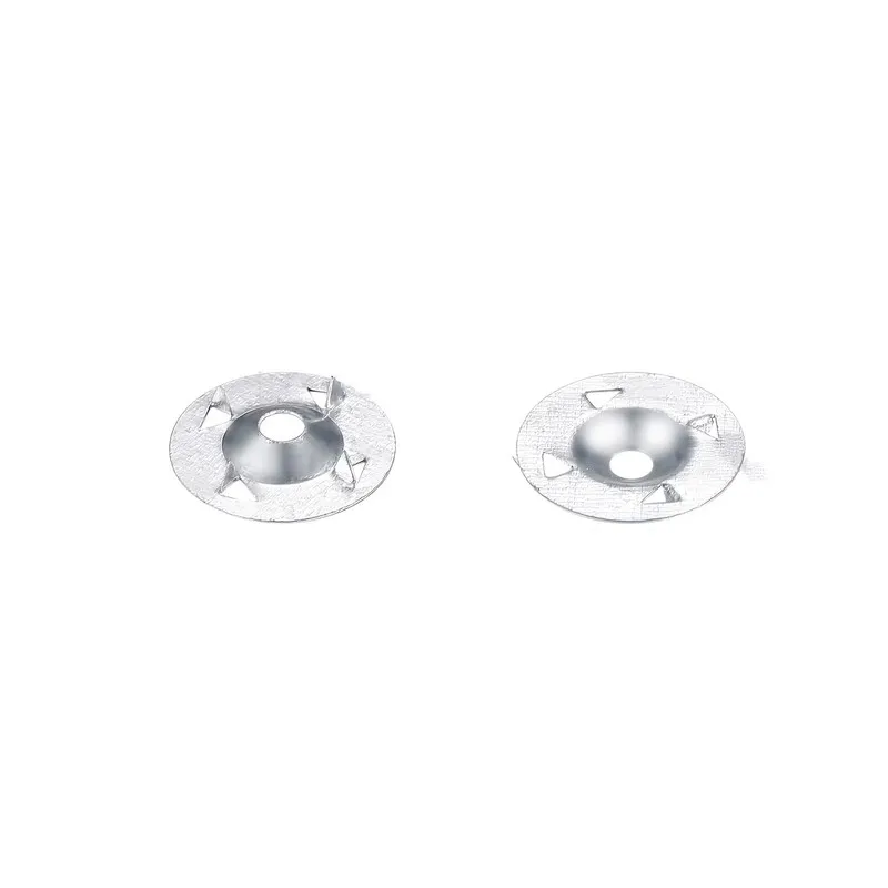 60 pcs 32mm Claw-Type Washers with Pre-Drilled Center Hole, ideal for Gypsum Board Fixing and Home Decoration