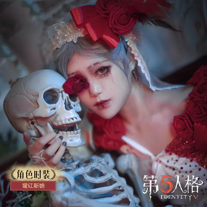 Game Identity V Red Blood Bride Perfumer Vera Nair Cosplay Costume Women Fancy Dress Halloween Christmas Party Outfits Uniform M