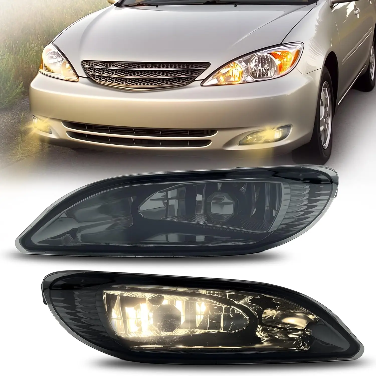 

For Toyota Camry 2002 2003 2004 Halogen Fog Lights for Toyota Corolla 2005-2008 & Solara 2002 2003 Driving Fog Lamp Assembly