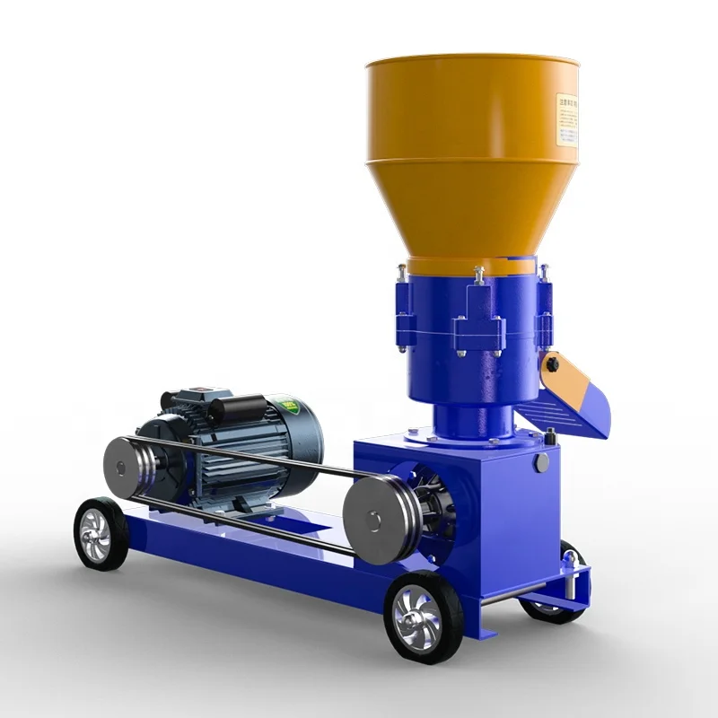 New Cheap Cattle Chicken Animal Feed Pellet Machine Belt Driven High Safety 220V 100-150kg/h Capacity