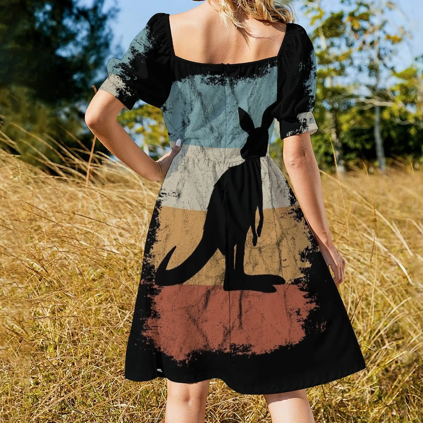 Camisa de silueta de canguro Retro para mujer, vestido de fiesta de graduación, vestidos de cumpleaños para mujer, 2024