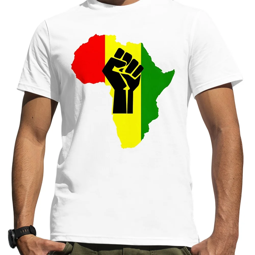 

United in Support for Africa Футболки с принтом Мужские летние дышащие футболки с короткими рукавами Свободная футболка большого размера унисекс