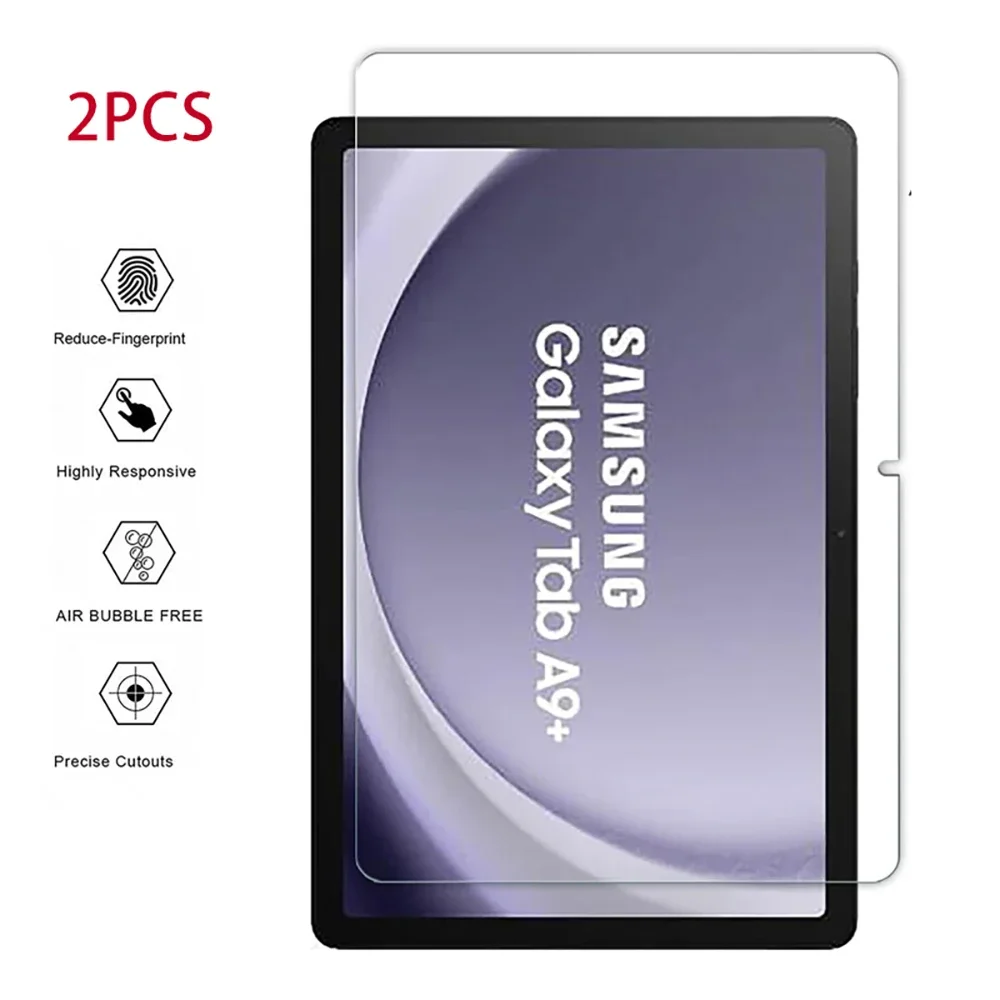 

2PCS Screen Protector For Samsung Galaxy Tab A9+ 11 Inch Tablet Protective SM-X210 X215 X216 Bubble Free HD Tempered Glass Film