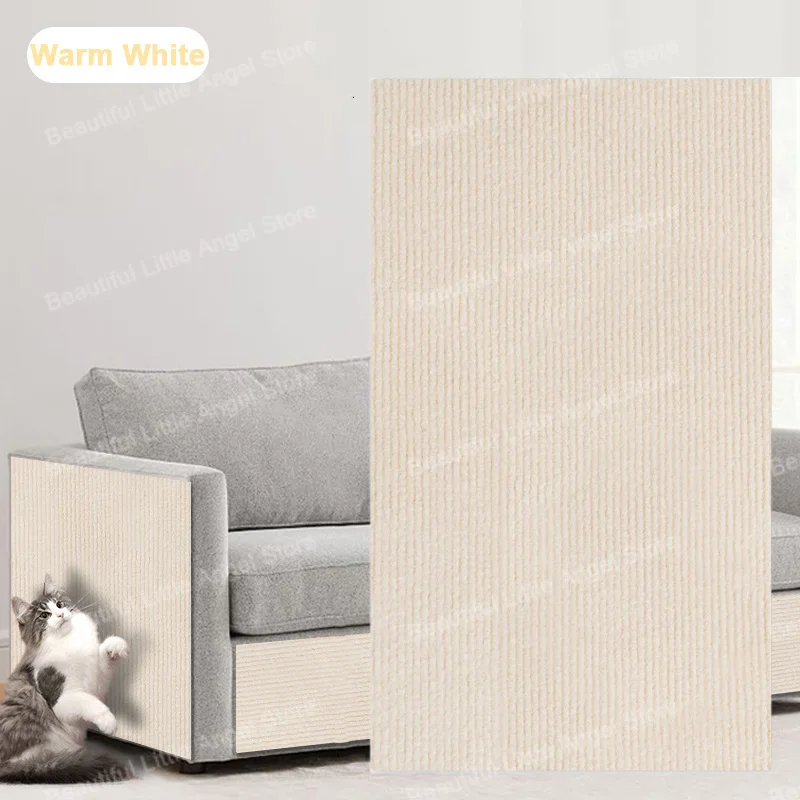 NONE Selbstklebendes Anti-Kratz-Sofa für Katzen, DIY-Kratzschutz für Katzen, Pfoten schärfen, zuschneidbarer Teppich, Kratzbrett für Katzen ﻿ Rollenlieferung 5