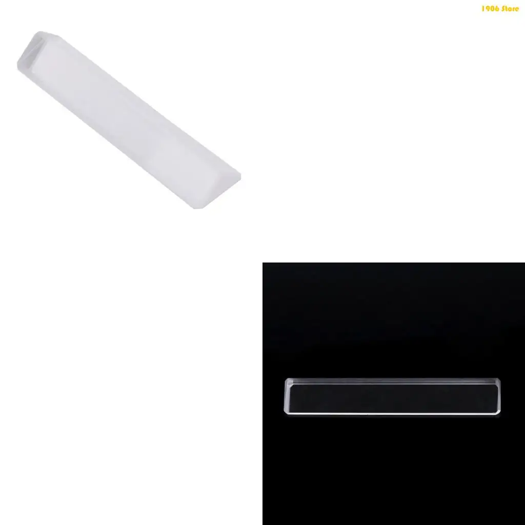 U1JB Optical Glass Triangular Prism Compact Triangular Prism for Teaching Light Spectrum Physics Photo Photography Prism Tool