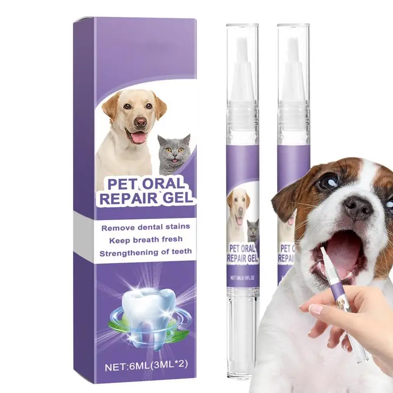 Pet Oral Repair Gel Pet Breath Freshener Gel Care Oral Cleaning Breath Freshener Pen For Pets Cats Dogs Puppy And Small Animals